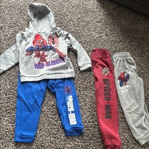 Marvel Gray and Blue Jogger Set Matching Sweatpants